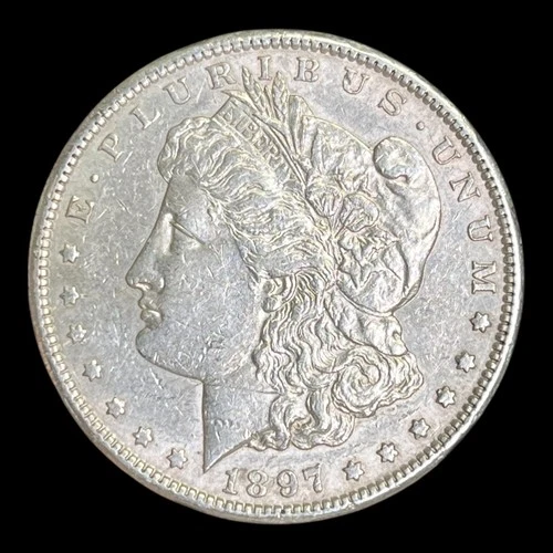 1897-S Morgan Silver Dollar, AU+