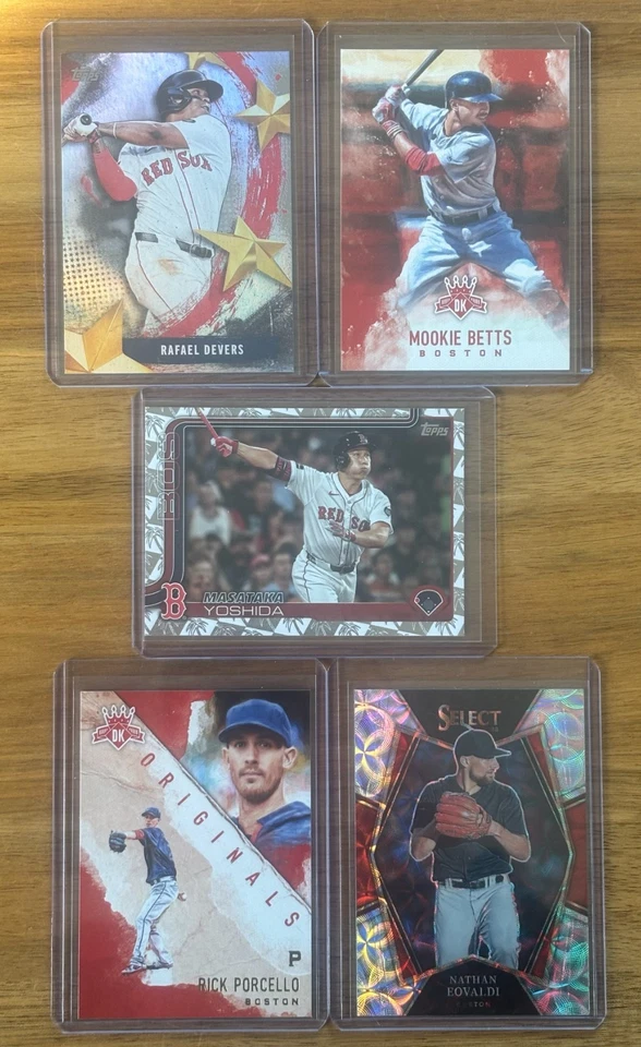 ¡Lote masivo de los Medias Rojas de Boston! ¡60+ tarjetas! ¡Perspectivas! RC! Auto! Paralelos! ¡Leyendas! Foto 4 de 4