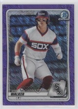 2020 Bowman Chrome Prospects Purple Shimmer Refractor Steele Walker 0ne3