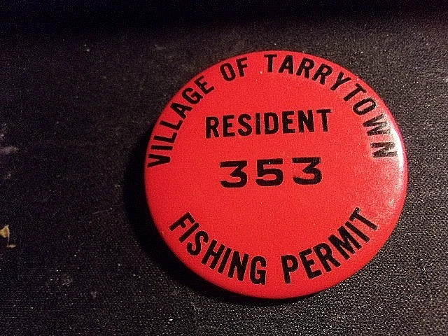 Lot vintage 1975 épingles permis de pêche Pennsylvanie