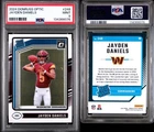 2024 DONRUSS OPTIC JAYDEN DANIELS RC # 248 PSA 9 MINT COMMANDERS