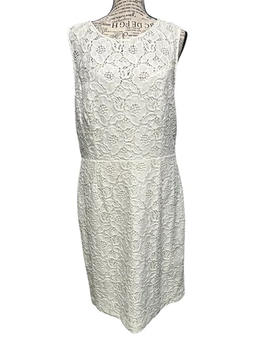 OFF WHITE Cynthia Steffe Off White Kennedy Fodero in Pizzo 12 Occhielli Fairy Cottagecore Boho