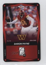 2024 Uno Elite Red Daron Payne #136 1b85