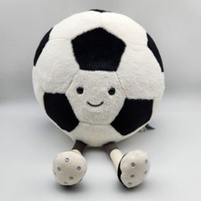 Jellycat Amuseables Soccer Ball - 12" Soft Football Plush Excellent Condition