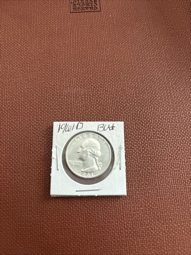 1961 D Washington Quarter BU 90% Silver 25c