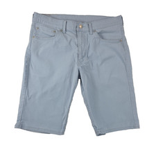 Levi's 511 Slim Fit Stretch Chino Denim Shorts Men's 32x10 Light Blue Bermuda