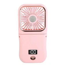 Portable Mini Fan Handheld 3000mAh Rechargeable Stand Air Cooling Fan Power Bank