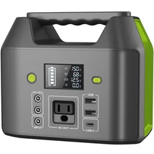 155Wh Power Bank 150Wh Portable Power Station 110v Battery Pack 6 Outputs w/A...