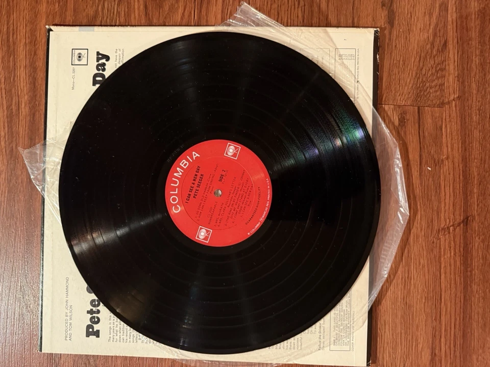 PETE SEEGER I CAN SEE A NEW DAY LP 1964 MONO 2 Eye CL2257 - Image 3 of 4