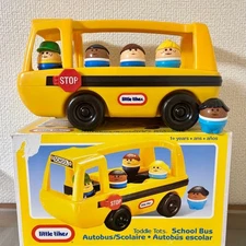 Little Tykes School Bus with Box Todol Tots Figure Car Set #3336f6