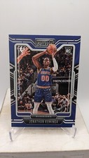 2021-22 Panini Chronicles Playbook Rookie Blue Parallel #285 Jonathan Kuminga RC