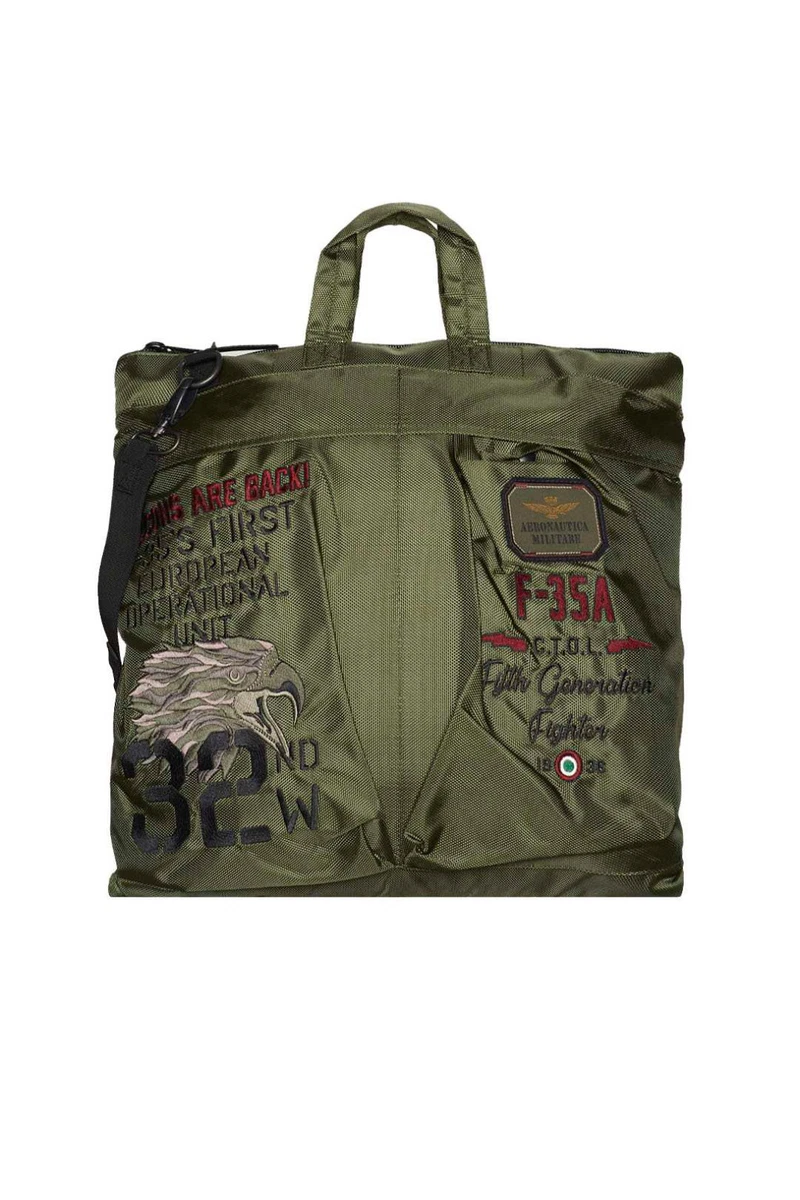 Aeronautica Militare Borsa portacasco BO1092 tracolla zaino