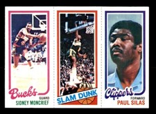 1980 Topps Basketball #110 Moncrief Shelton Silas NM/MT *e20