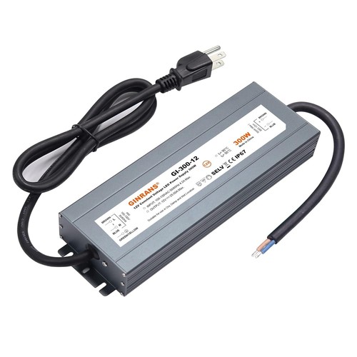 12/24V 60-300W IP67 Waterproof LED Power Supply Transformer Driver Adapter Black - Picture 26 of 34