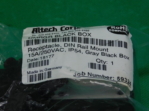 Conector de caja negra Altech Corp. DMRGR, receptáculo, montaje de riel DIN15A / 250 VAC - Imagen 5 de 5