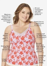 NEW Ruby Ribbon Diva Lace Demiette Red Hibiscus SIZE 44 LEVEL 5*  $78 NEW