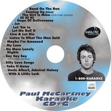 CUSTOM KARAOKE PAUL McCARTNEY 18 GREAT SONG cdg CD G RARE W/MICHAEL JACKSON MORE