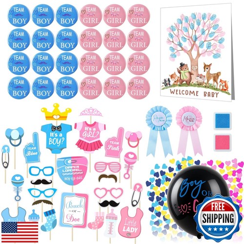 Guiqulai Gender Reveal Decorazioni Ragazzo o Ragazza Gender Reveal Giochi Gender Rev