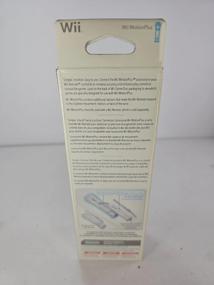 Adaptador de accesorio Nintendo Wii Motion Plus auténtico OEM - Nuevo | Sellado de fábrica Foto 2 de 4
