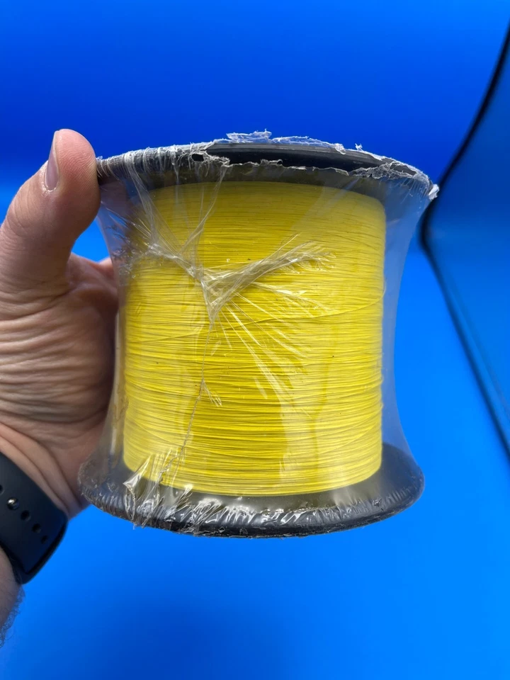 Tuf-Line Supercast 6 lb. Trenza 2500 yardas Amarillo, ¡NUEVO! Foto 4 de 4