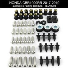 Fit For Honda CBR1000RR 2017-2019 Complete Fairing Bolts Nuts Fastener Kit Screw