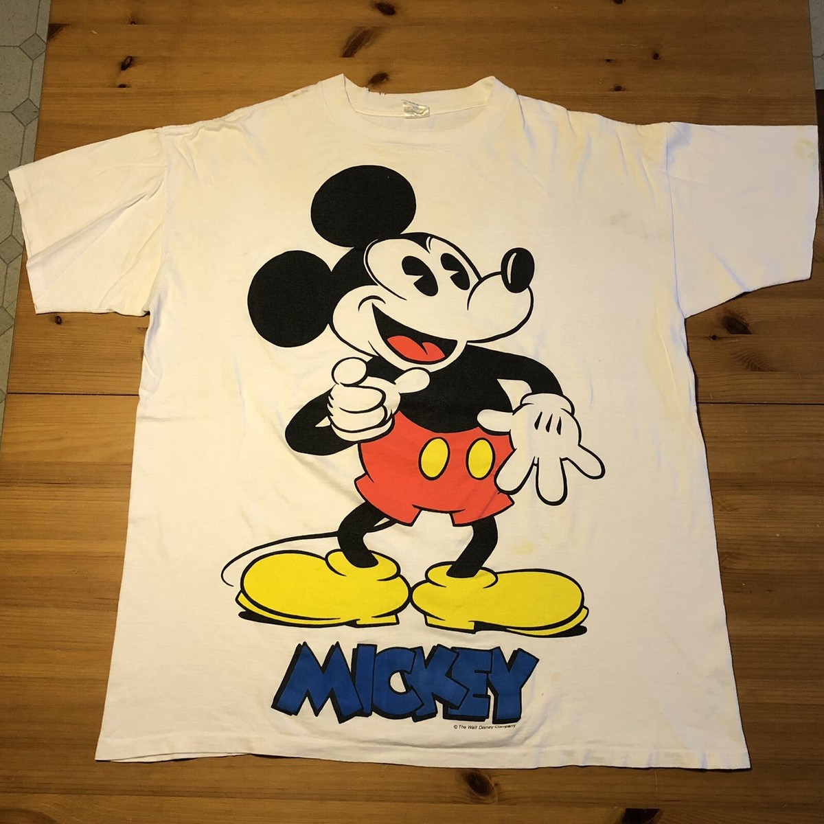 Vintage 80s Rare Mickey Big Graphic Single Stitch Shirt One