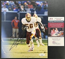 LaVar Arrington Signed 8x10 Photo JSA (Personalized) #56 NFL W. Redskins w/COA!