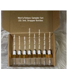 MEN  S PERFUME OIL VARIETY PACK  8 3mL Dropper Bottles  MANY POPULAR SCENTS