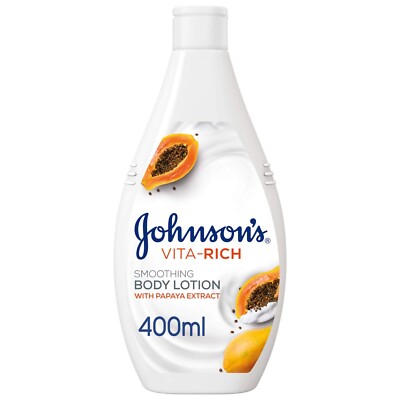 JOHNSON S Body Lotion - Vita-Rich, Smoothing Papaya, 400ml