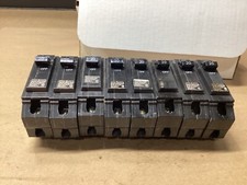 LOT OF 8 General Electric Plug-In CIRCUIT BREAKER 1 pole 20 Amp 100M87 CO