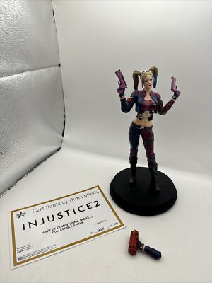 DC Injustice Harley Quinn Pink Costume PX Statue Icon Heroes