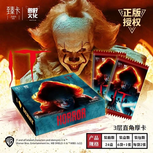 OFFICIAL IT WB Trading Cards 6 Pack Premium Hobby Box Horror Sealed New - Zdjęcie 3 z 15