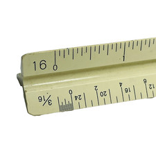 Triangular Architect Drafting Service Ruler 1201 Made In Japan Vintage
