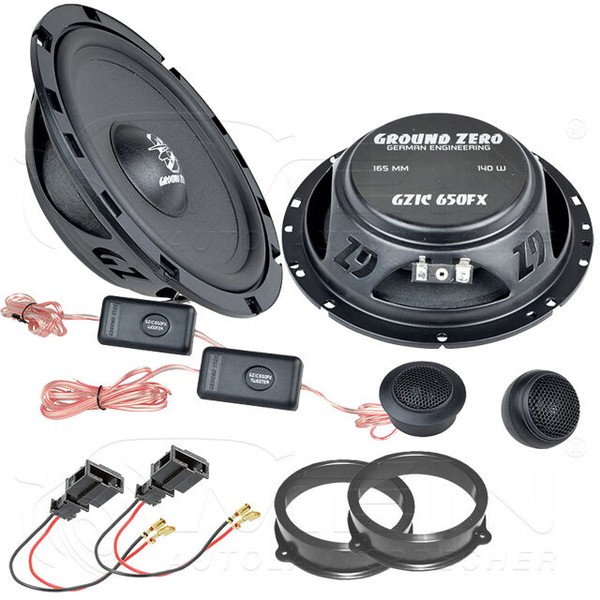 Ground Zero Lautsprecher FüR Audi A3 Sportback 8PA 2003-2012 Front Heck #Ajej-image