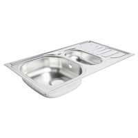 Kitchen Sink Drainer Satin Stainless Steel 1 Secondary Bowl Kit Sinks 2 Plumbing Kitchen Sink Drainer Satin Stainless Steel 1 Secondary Bowl Kit Sinks 2 Plumbing