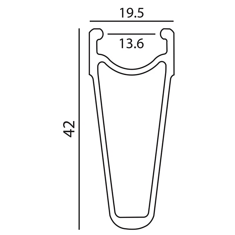 Llanta H Plus Son SL 42 700c aleación mate 32h 622 x 13 MSW HP3 Foto 3 de 3