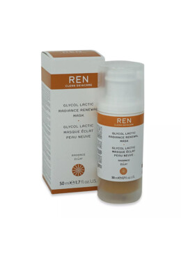 REN Skincare Glyco Lactic Radiance Renewal Mask 1.7 oz Brand New In Box  