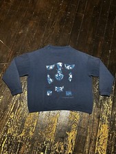 Vtg Cowmooflage Sweatshirt Navy Blue International One Size Fits Most USA Made