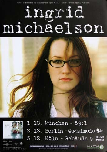 Ingrid Michaelson - Girls & Boys, Tour 2008 | Konzertplakat | Poster-image