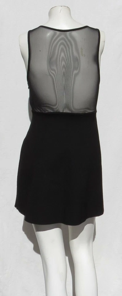 Vestido SILENCE + NOISE Negro Elástico Ponte Tejido Malla MISHA XS S Urban Outfitters Foto 2 de 4