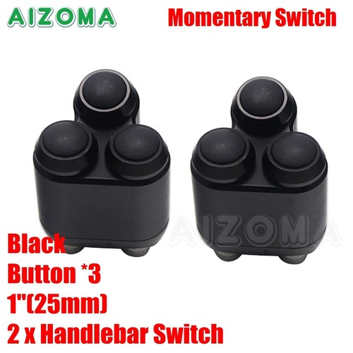 Cafe Racer Motorcycle 2/ 3/ 4 Button Momentary Switch For 1″ or 7/8″ Handlebars - Picture 31 of 41