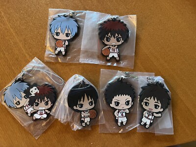 Kuroko No Basket KnB Kuroko Tetsuya Kagami Taiga Seirin Rubber Strap Set Of 6