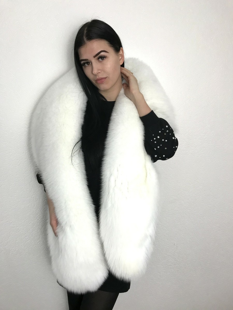 wandmee FLOWER FUR STOLE ホワイト FLOWER FUR STOLE | wandmee