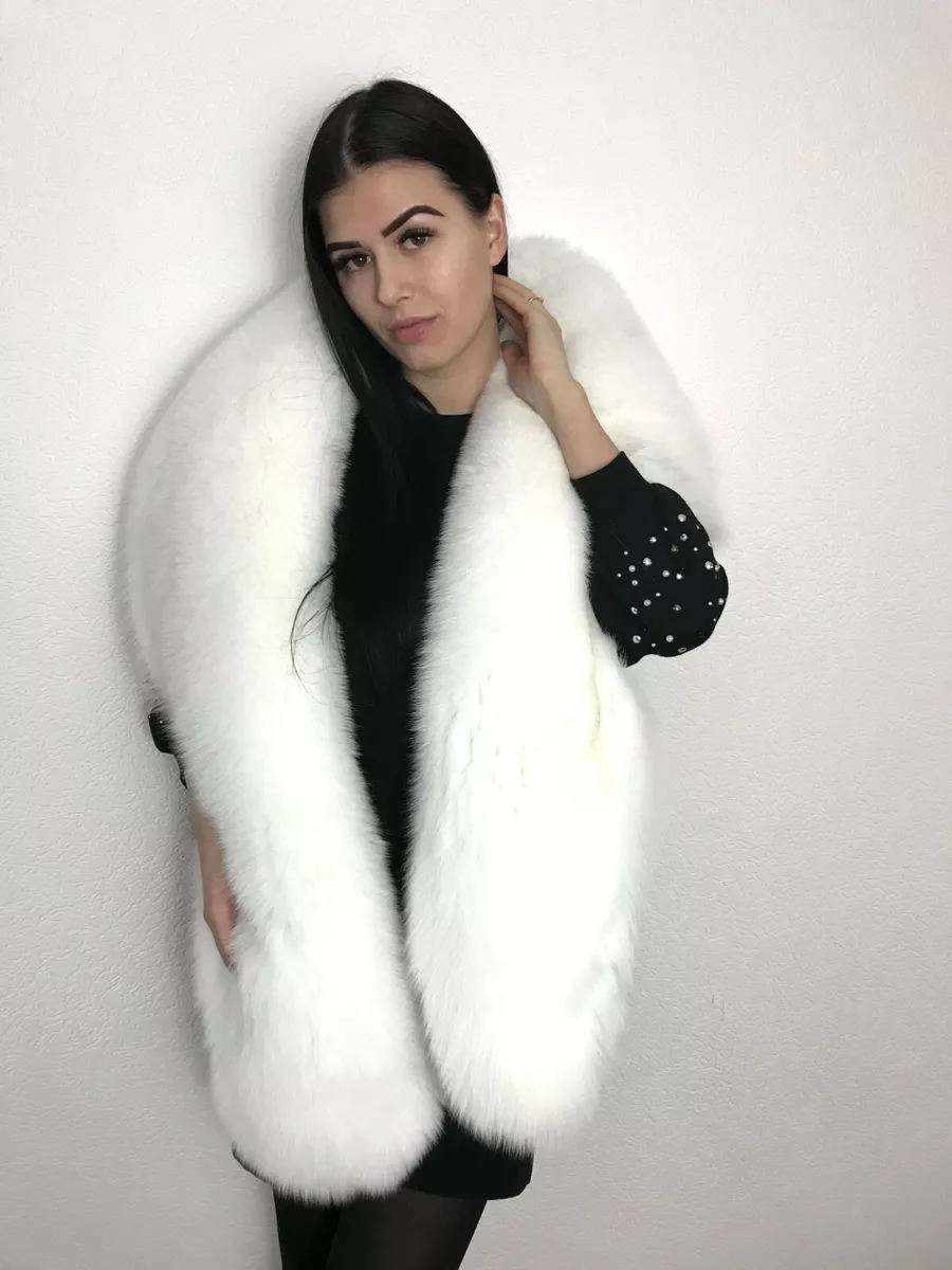 White Fox Fur Stole