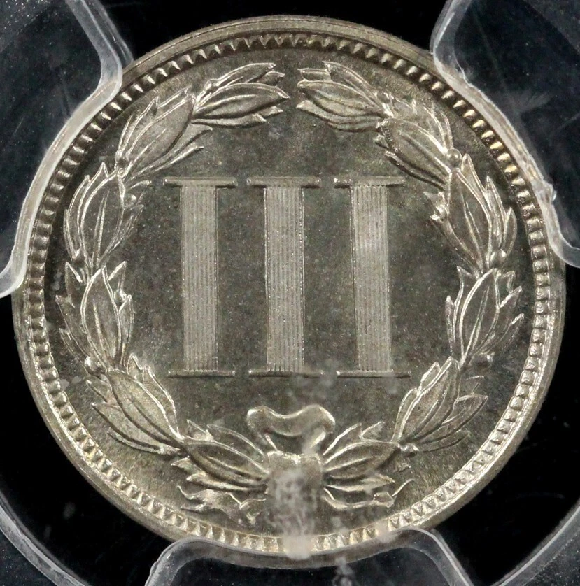 1882 3cn Proof Three Cent Nickel PCGS PR 66 - Image 2 of 4