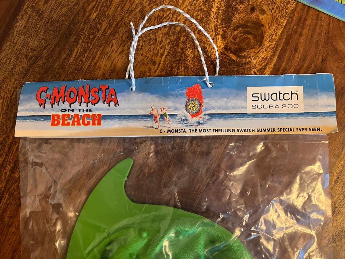 Swatch Scuba 200 C-Monsta On The Beach Neu Mint Vintage Rare Set 