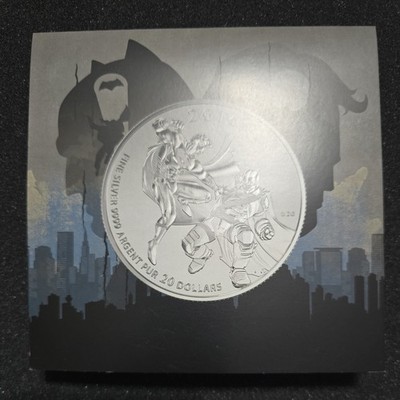 2016 Canada $20 Fine Silver Coin - Batman v. Superman w Original Packaging & COA