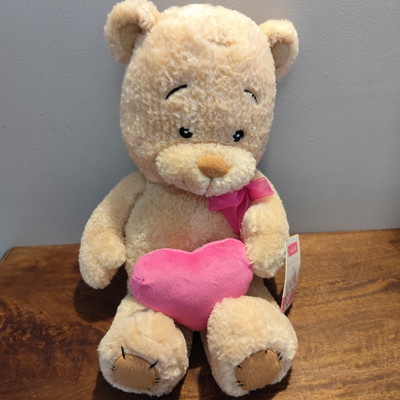Tesco Teddybär Herz Stofftier Cuddle Me Plüsch 19 Zoll Valentinstag Geschenk Neu 