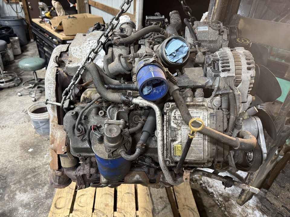 01-04 Chevy Duramax Diesel 6.6L LB7 Engine Fed Emission Vid Tested 106k ...