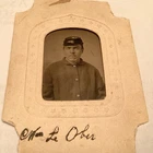 TINTYPE PORTRAIT OF CIVIL WAR SOLDIER NAMED OBER or LE OBER